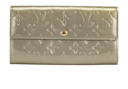 Louis Vuitton Sarah Wallet, &pound;180, Accessories, Green, Patent Leather, Front view